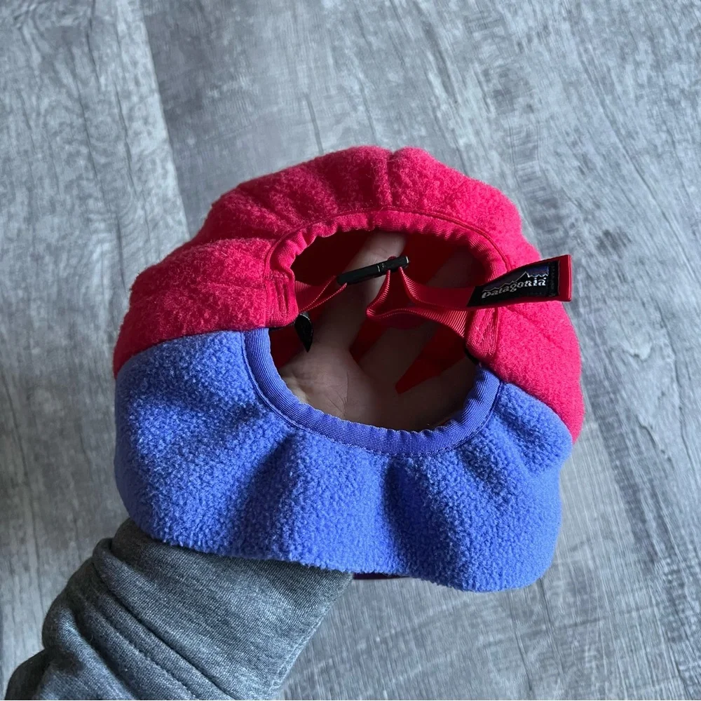 Vintage Patagonia Synchilla Duckbill Fleece Cap Retro Colorblock Hat USA